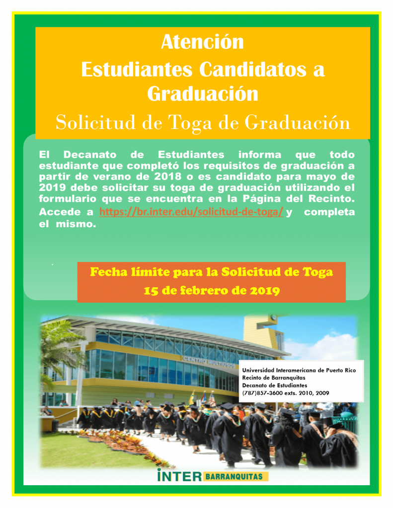 solicitud de toga de