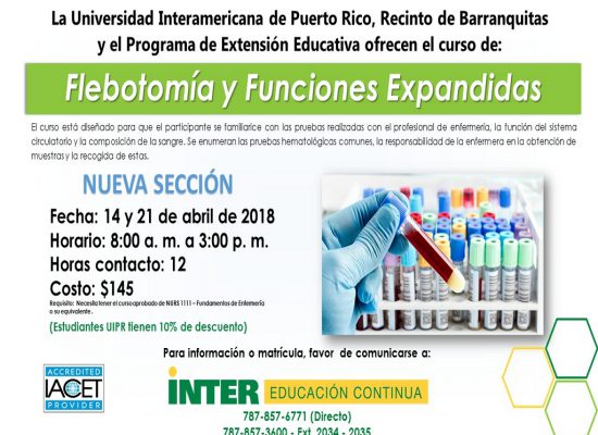 Curso Flebotomía y Funciones Expandidas