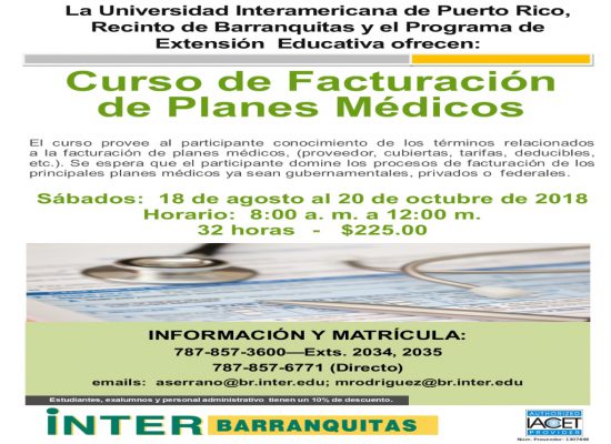 Curso de Facturación de Planes Médicos