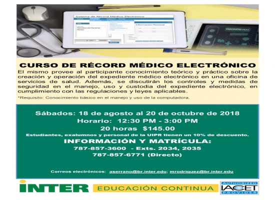 Curso de Récord Médico Electrónico