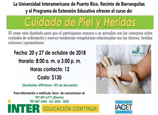 Curso Cuidado de Piel y Heridas<br><br><br>