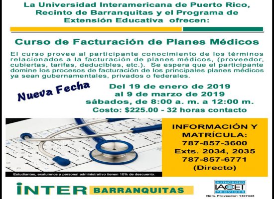 Curso de Facturación de Planes Médicos