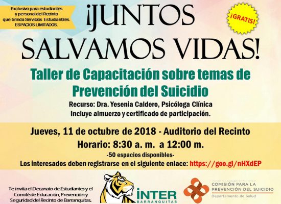 Taller de Capacitación sobre temas de Prevención del Suicidio