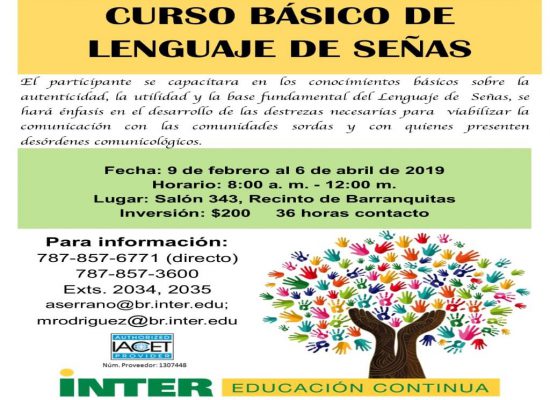 Curso Básico de Lenguaje de Señas