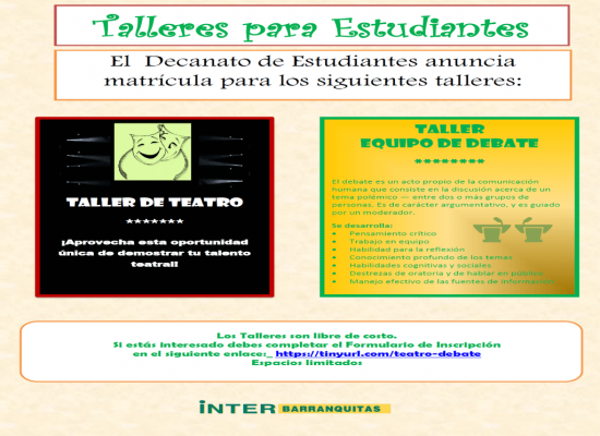 Talleres para Estudiantes