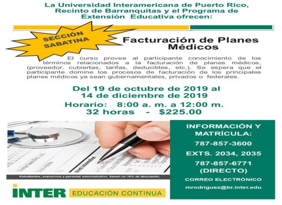 Curso de Facturación de Planes Médicos