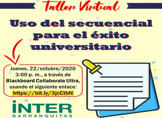 Taller Virtual – Uso del secuencial para el éxito universitario