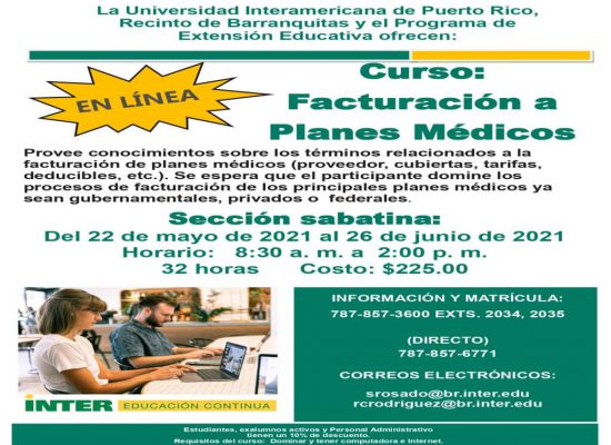 Curso Facturación a Planes Médicos en Línea