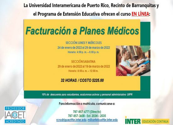 Curso de Facturación a Planes Médicos