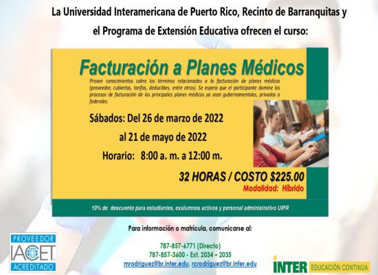 Curso Facturación a Planes Médicos